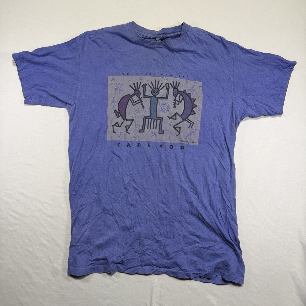 Vintage Bumwraps Cape Cod T-Shirt XL A Separate Reality Kokopelli 90s Made USA